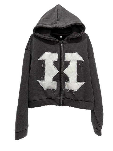 HammerTime Patch ZipUp Black Hoodie